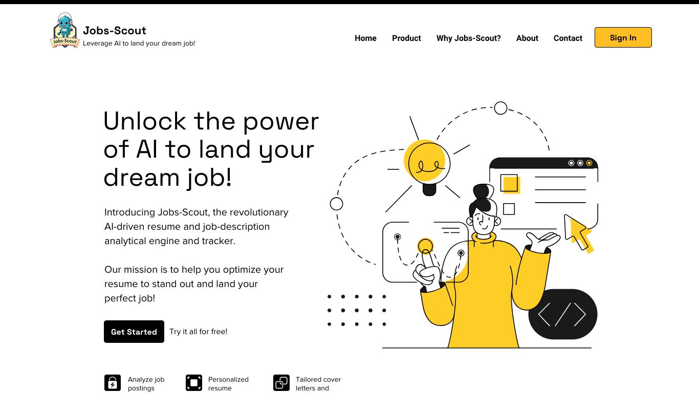 Jobs Scout - Trending AI tool for Resumes and best alternatives