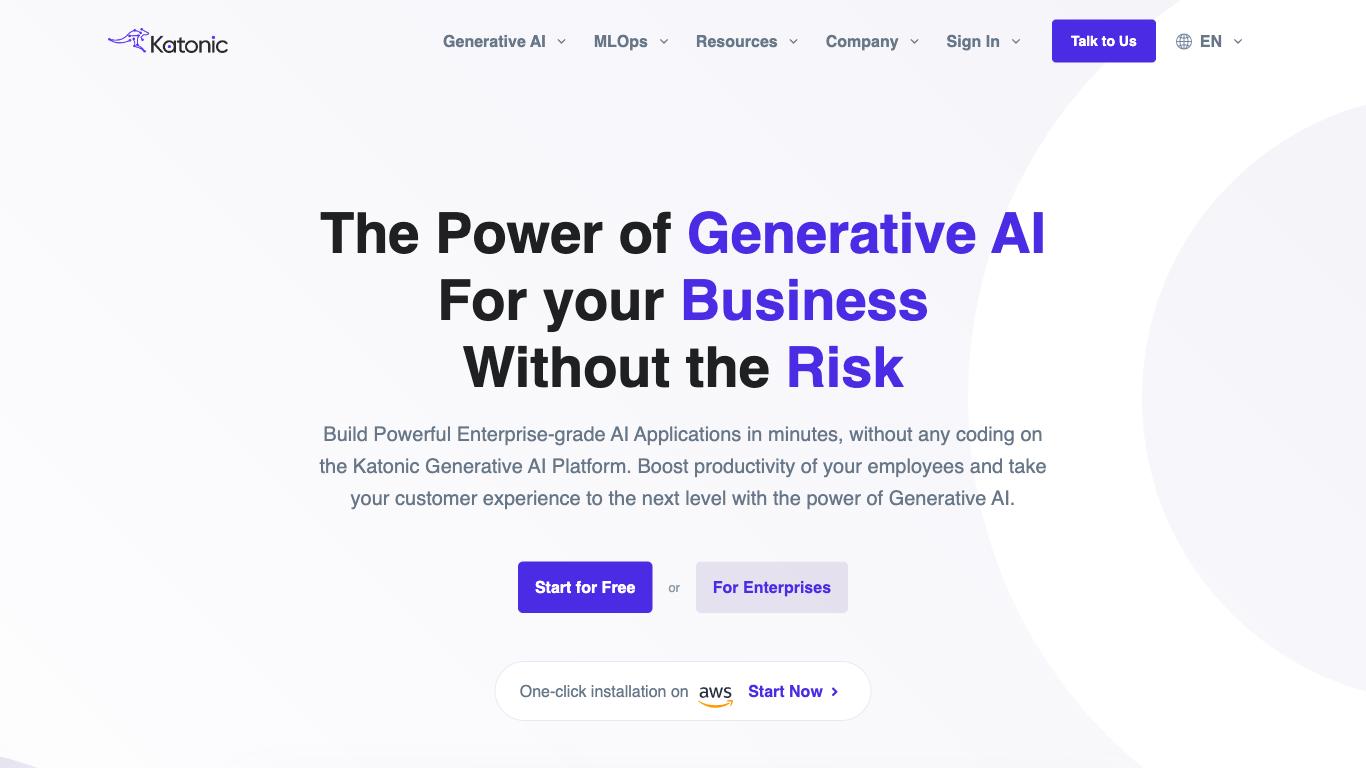 Katonic - Trending AI tool for Chatbots and best alternatives