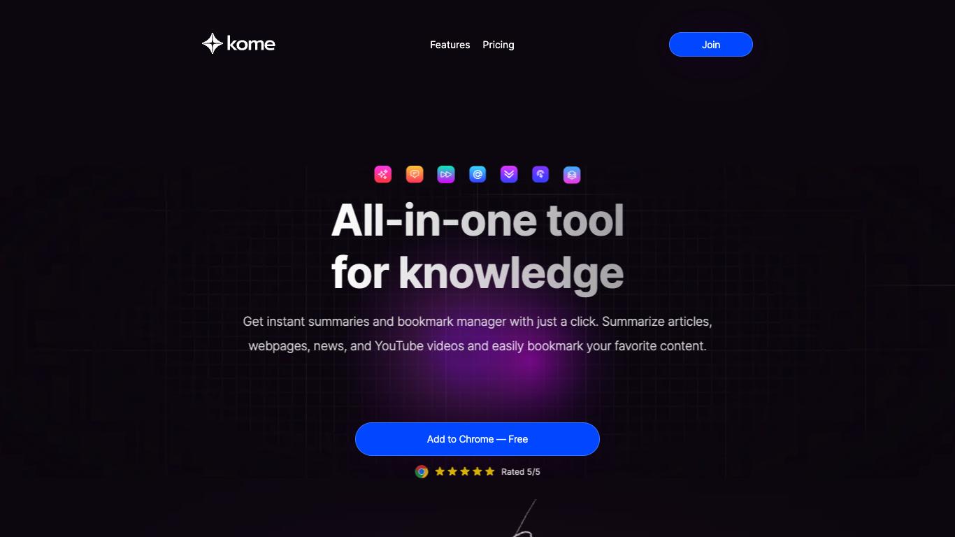 Kome AI - Trending AI tool for Content generation and best alternatives