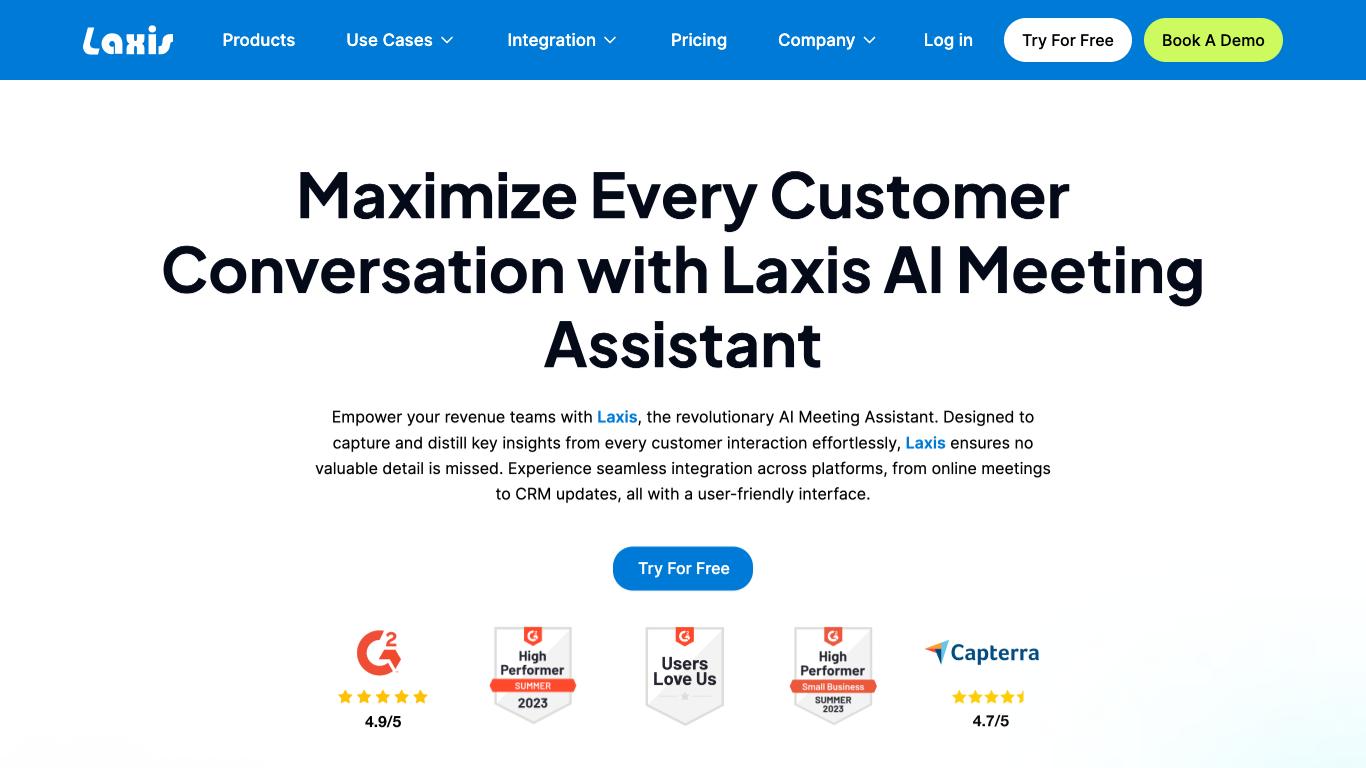 Laxis 2.0 - Trending AI tool for Meeting summaries and best alternatives