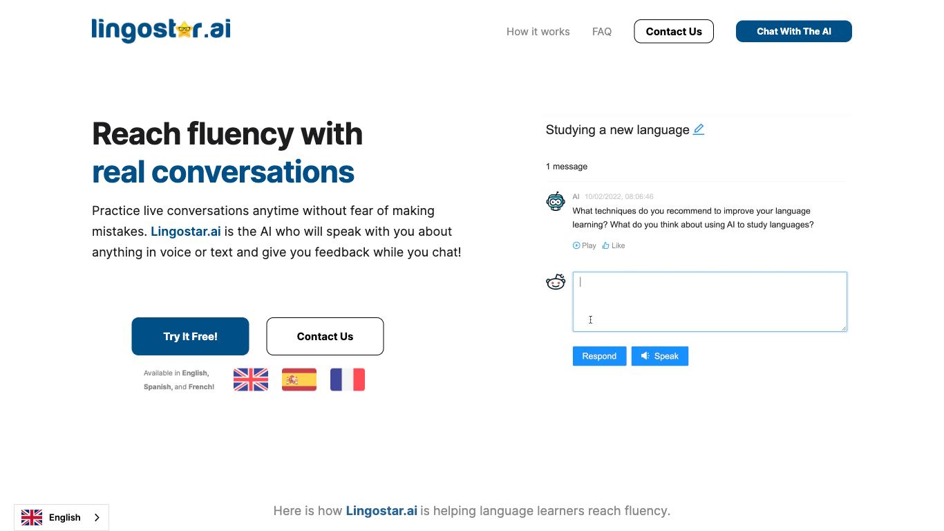 Lingostar - Trending AI tool for Language learning and best alternatives