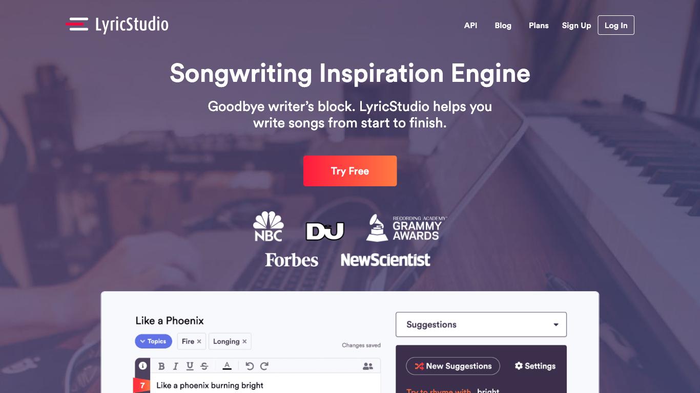 Lyric Studio - Trending AI tool for Music lyrics and best alternatives