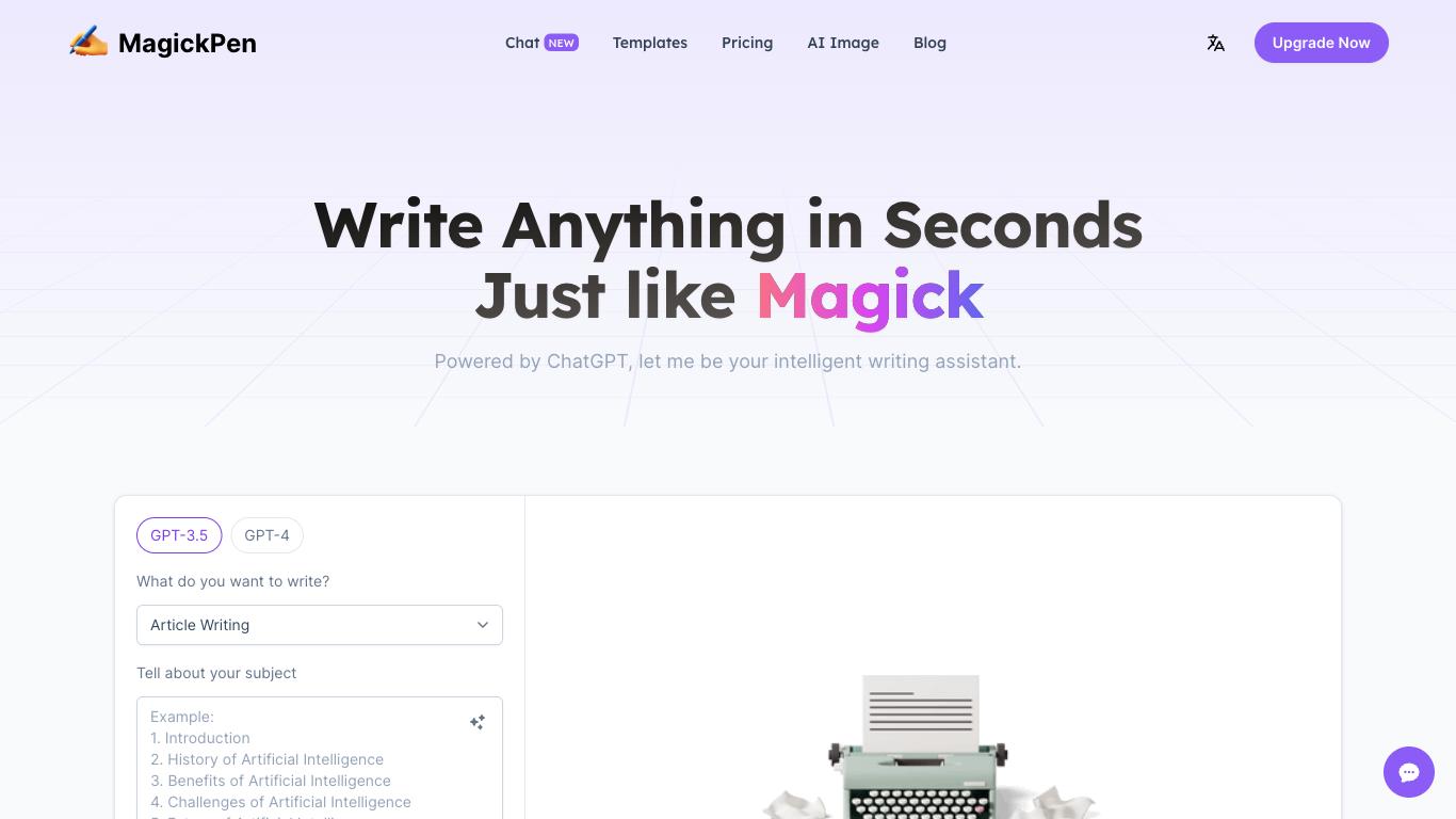 Magickpen - Trending AI tool for Content generation and best alternatives