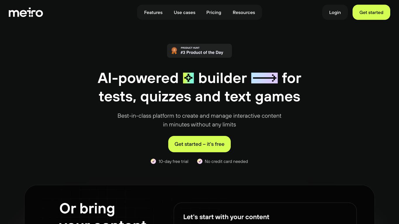 Meiro - Trending AI tool for Learning and best alternatives