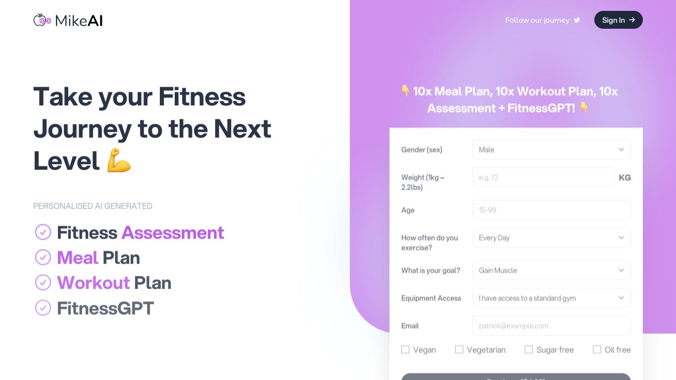 MikeAI - Trending AI tool for Fitness and best alternatives