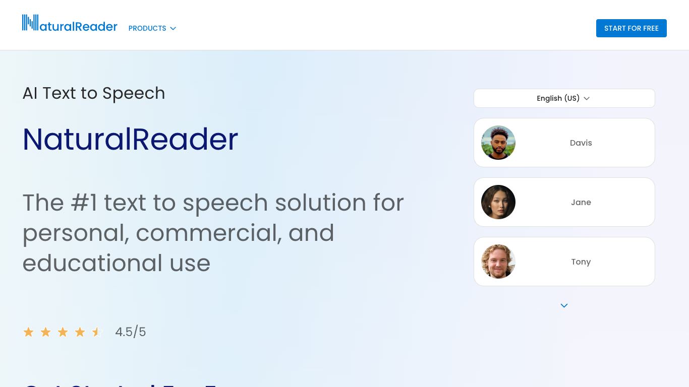 NaturalReader - Trending AI tool for Text to speech and best alternatives