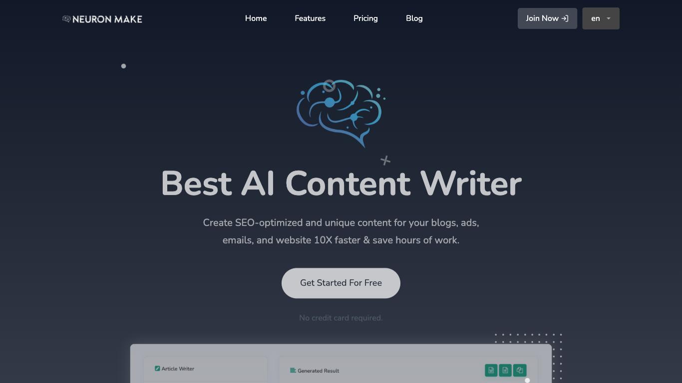 Neuron Make - Trending AI tool for Content generation and best alternatives