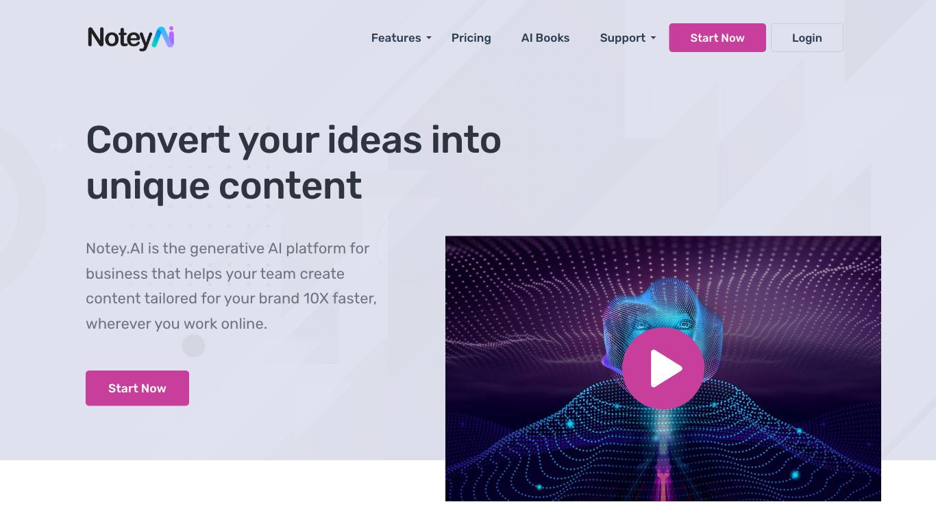 Notey - Trending AI tool for Content generation and best alternatives