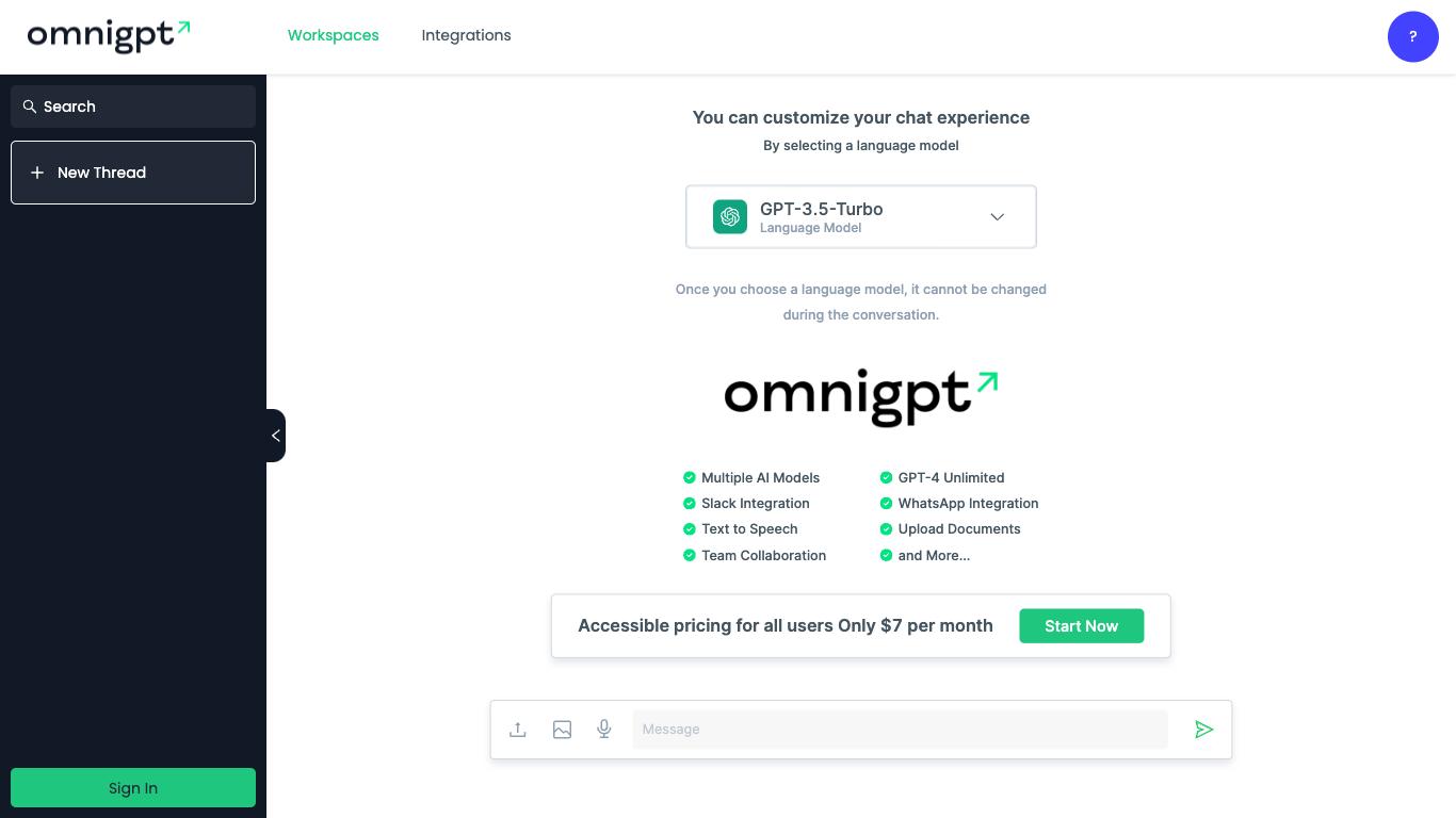 Omnigpt - Trending AI tool for ChatGPT and best alternatives