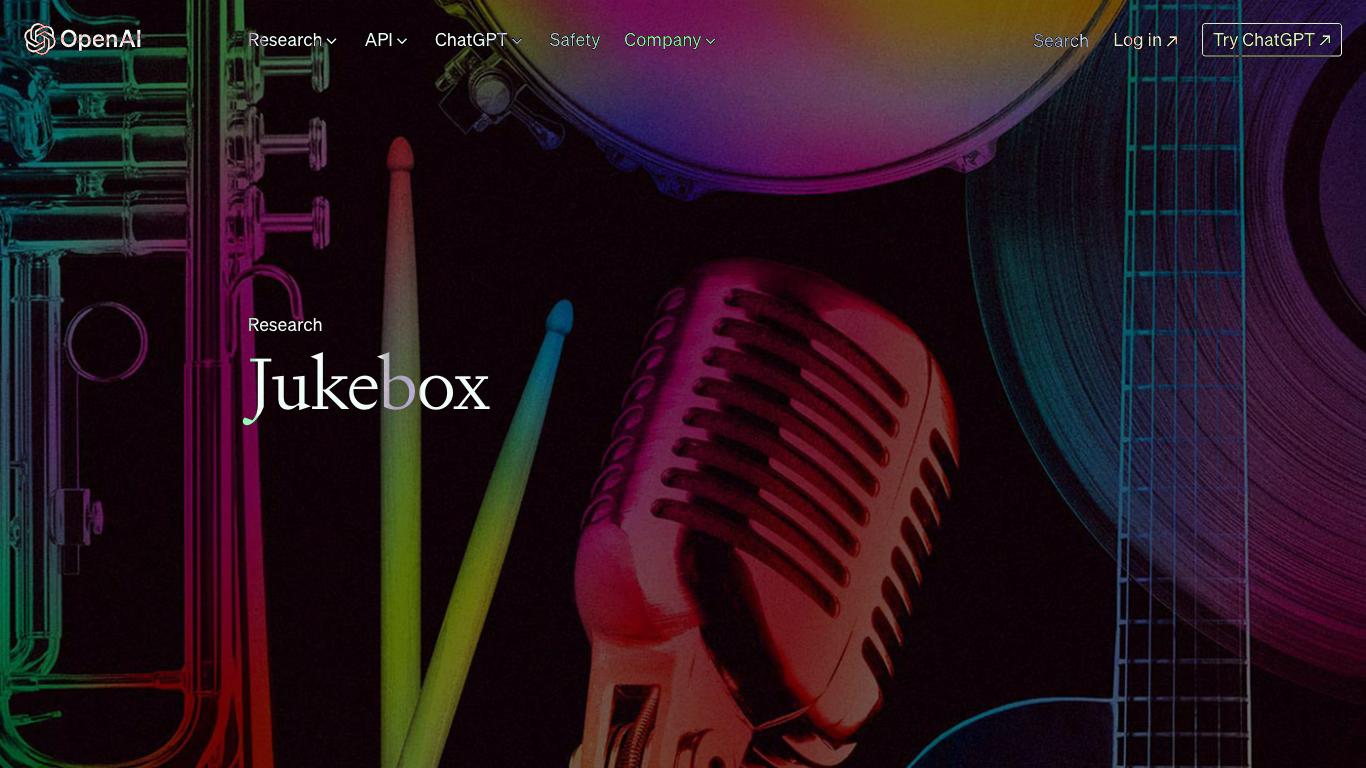 Jukebox - Trending AI tool for Music creation and best alternatives