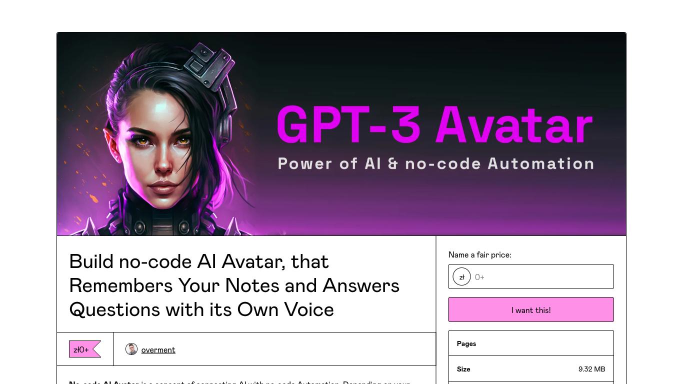 GPT-3 AI Avatar - Trending AI tool for ChatGPT and best alternatives