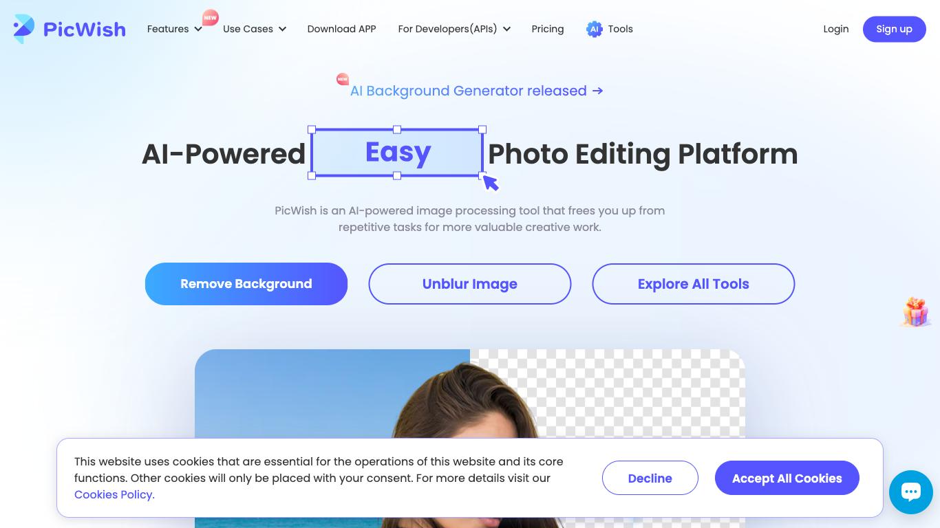 Picwish - Trending AI tool for Image editing and best alternatives