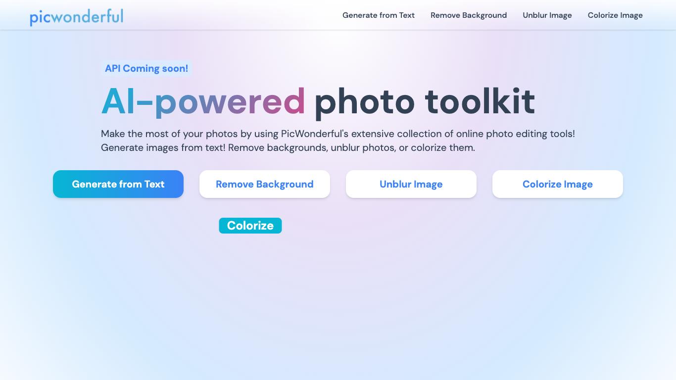 PicWonderful - Trending AI tool for Image editing and best alternatives