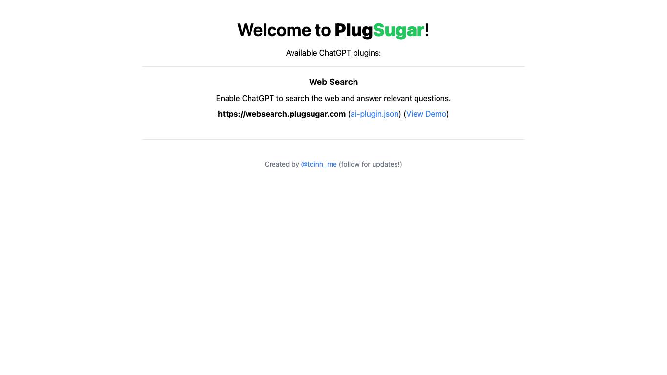 PlugSugar - Trending AI tool for ChatGPT and best alternatives