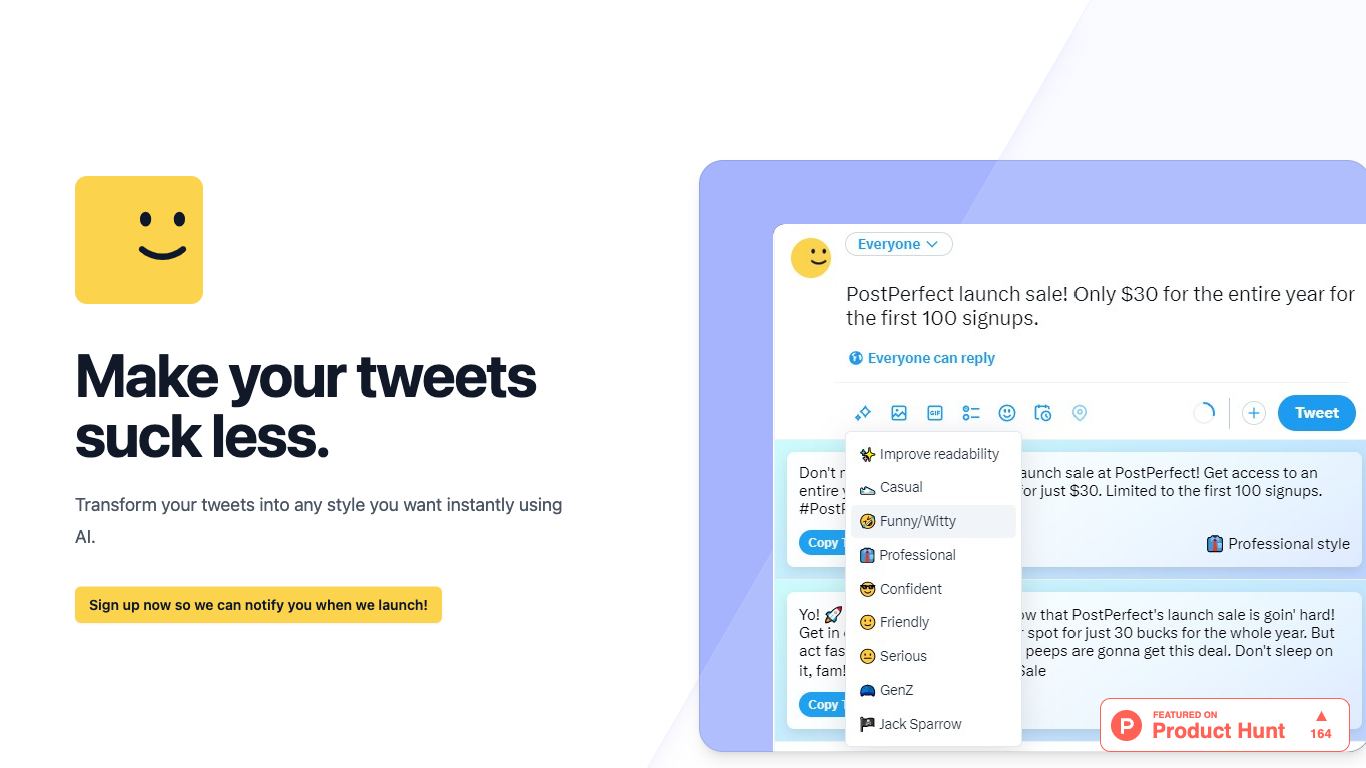 PostPerfect  - Trending AI tool for Tweeting and best alternatives