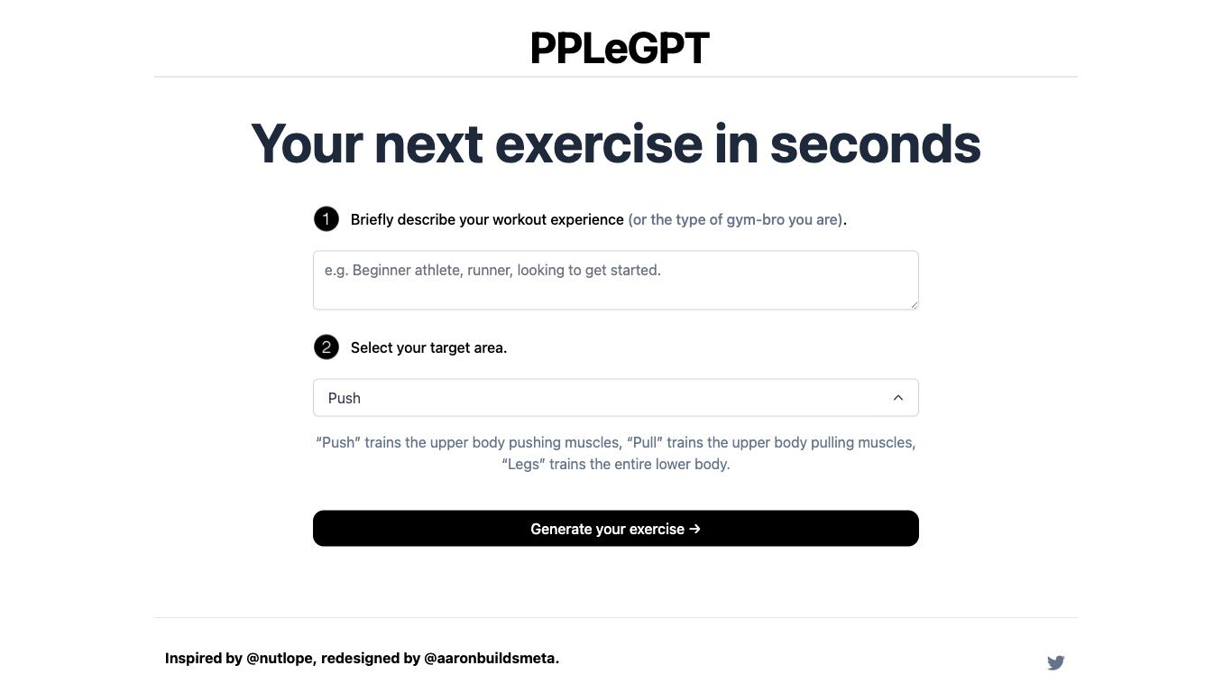 Pplegpt - Trending AI tool for Fitness and best alternatives