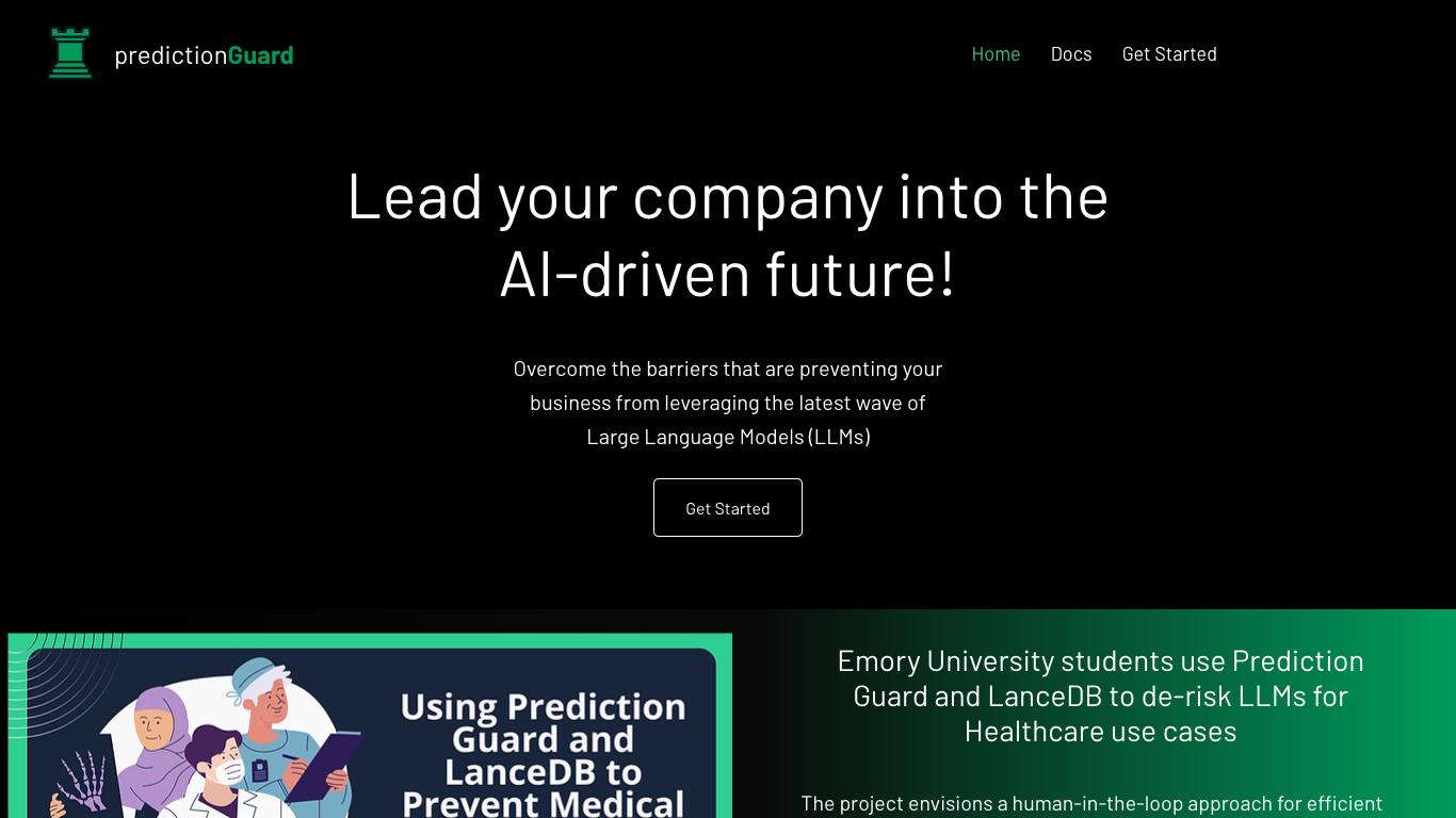Predictionguard - Trending AI tool for Learning and best alternatives