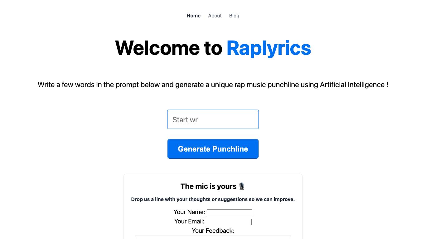 Raplyrics - Trending AI tool for Music creation and best alternatives