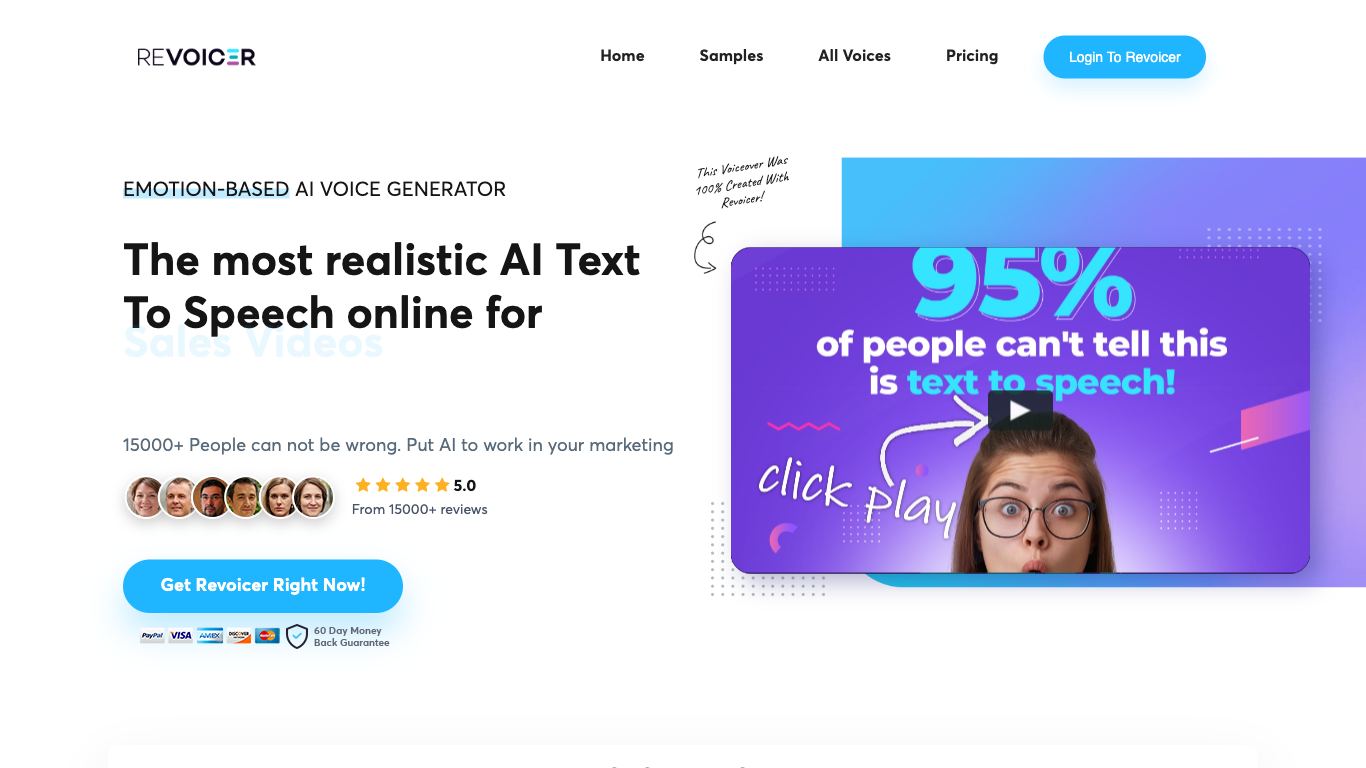 Revoicer - Trending AI tool for Text to speech and best alternatives