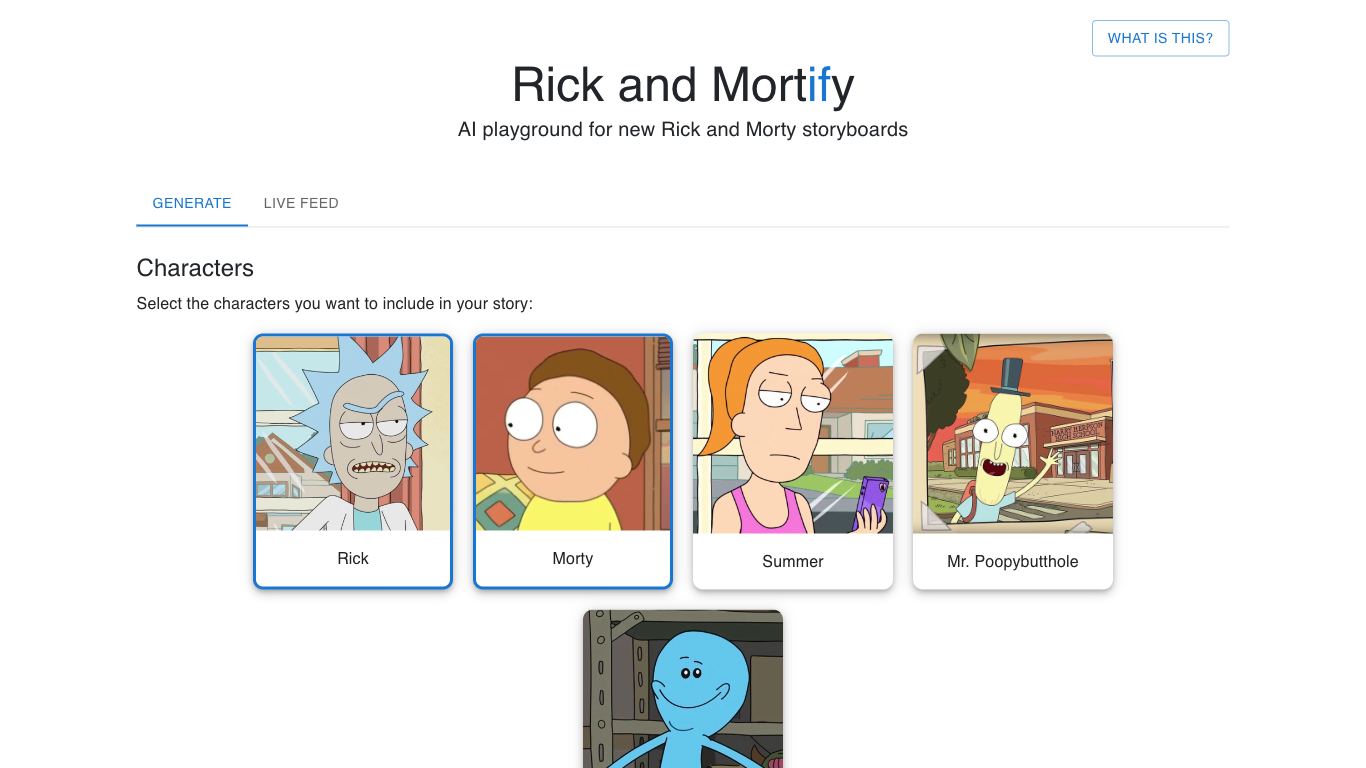 Rick and Mortify - Trending AI tool for Story writing and best alternatives