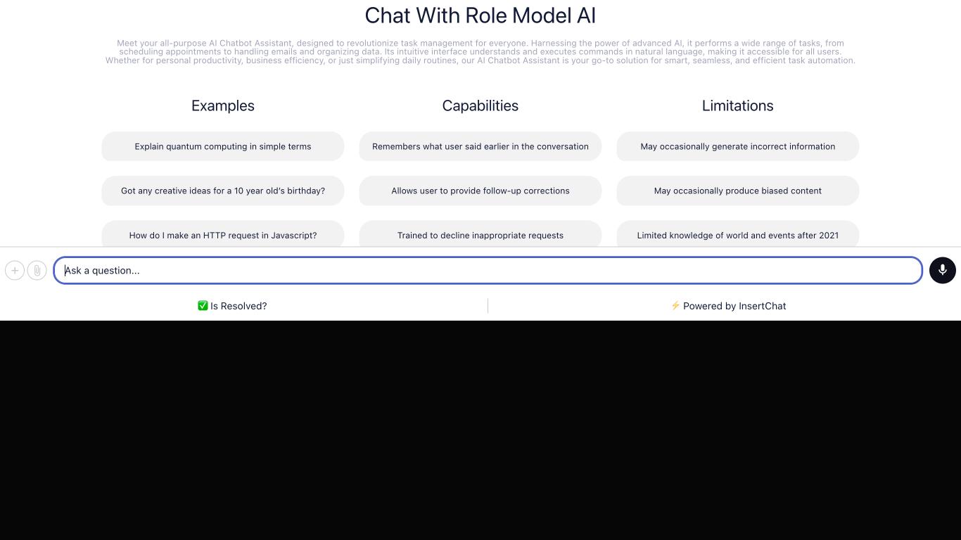 Rolemodel - Trending AI tool for ChatGPT and best alternatives