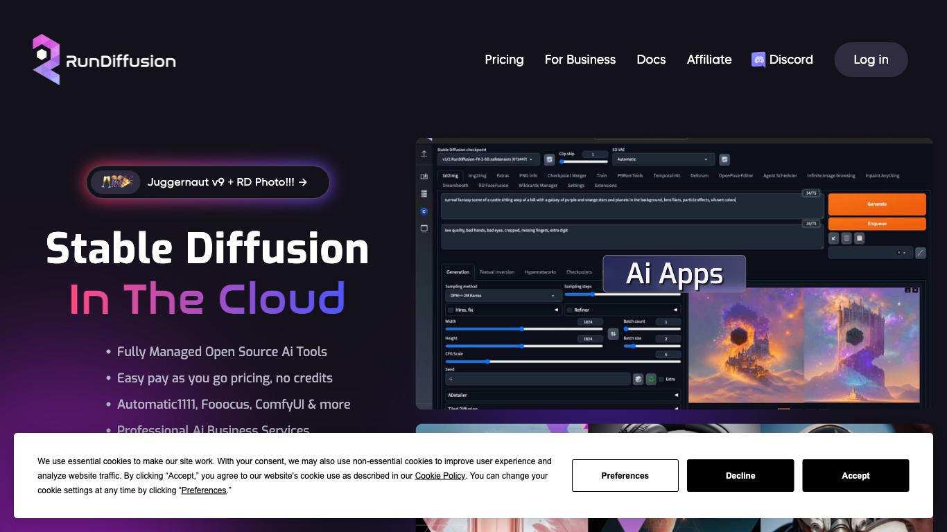 RunDiffusion - Trending AI tool for Image generation and best alternatives