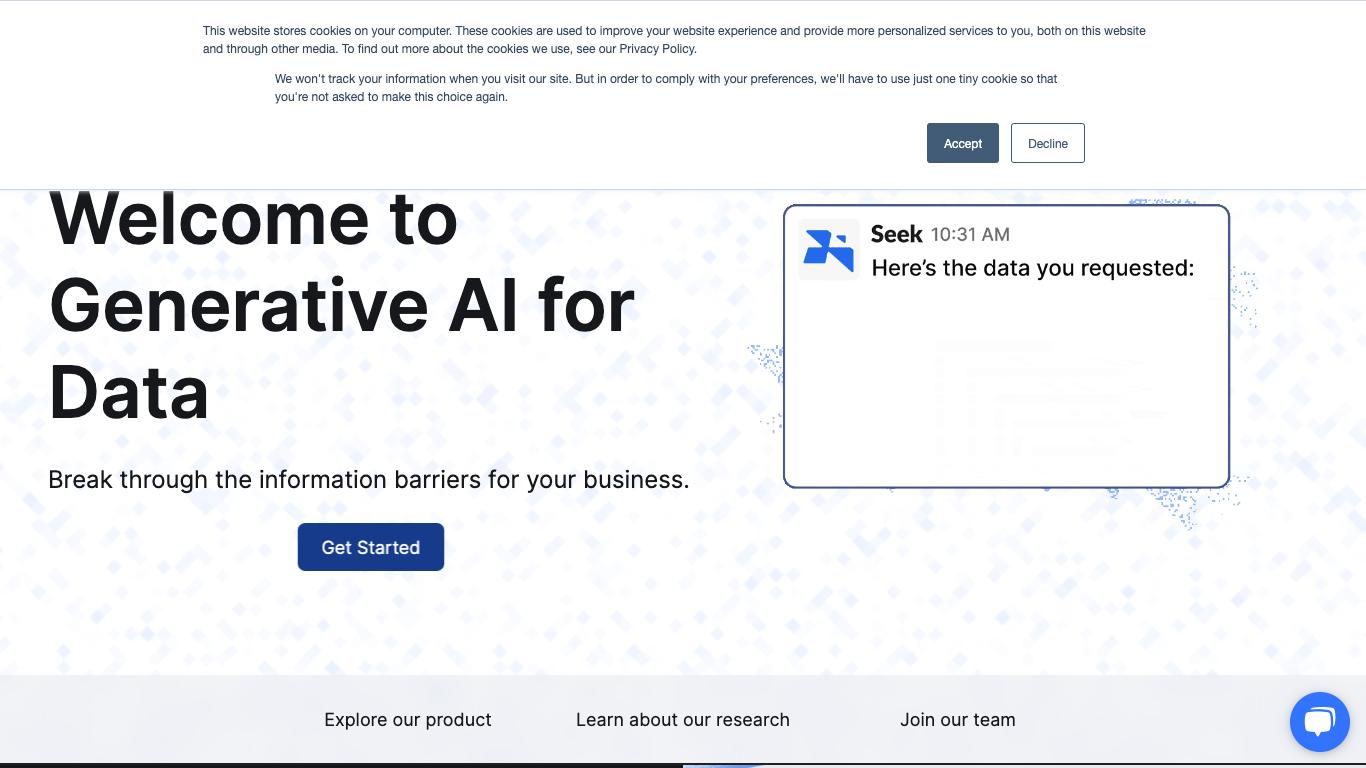 Seek Trending AI Tool For Data Analytics And Best Alternatives