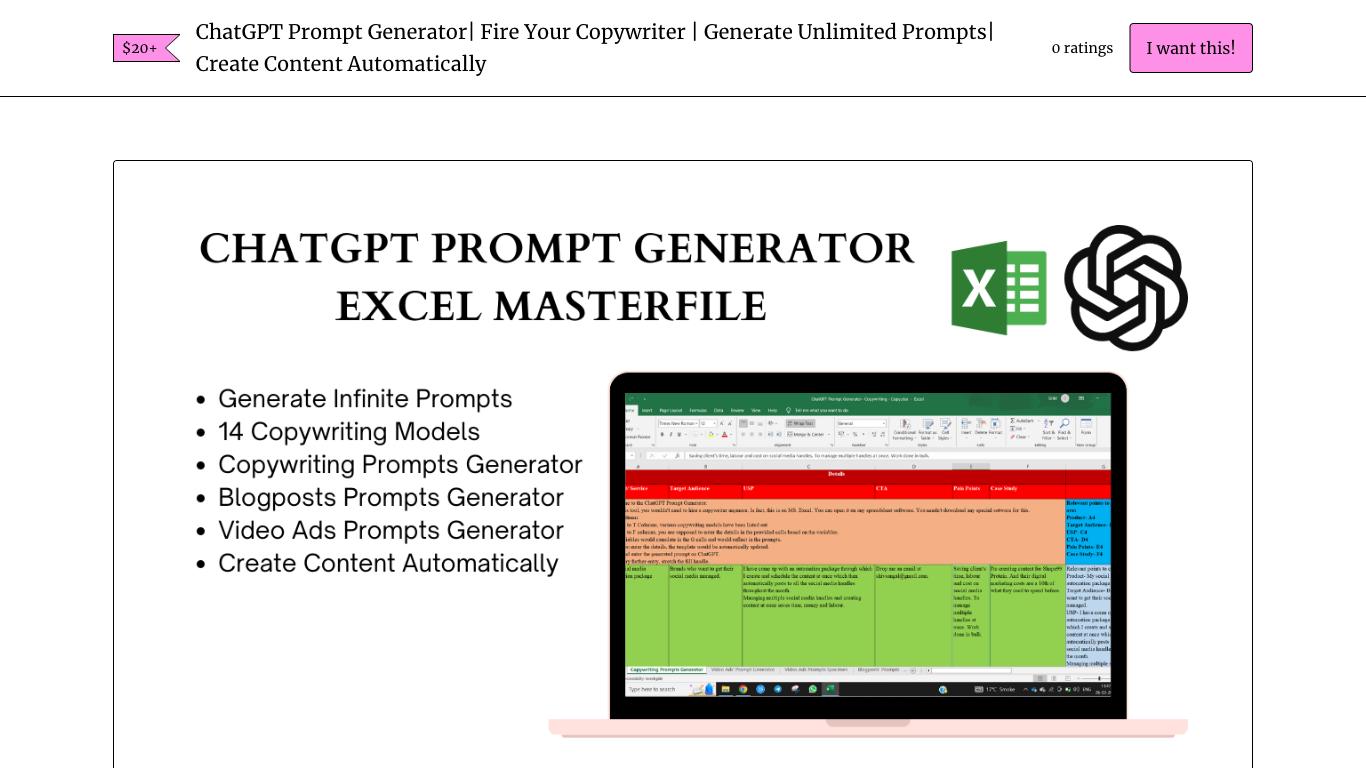 ChatGPT Copywriting Prompts Generator - Trending AI tool for Prompts and best alternatives