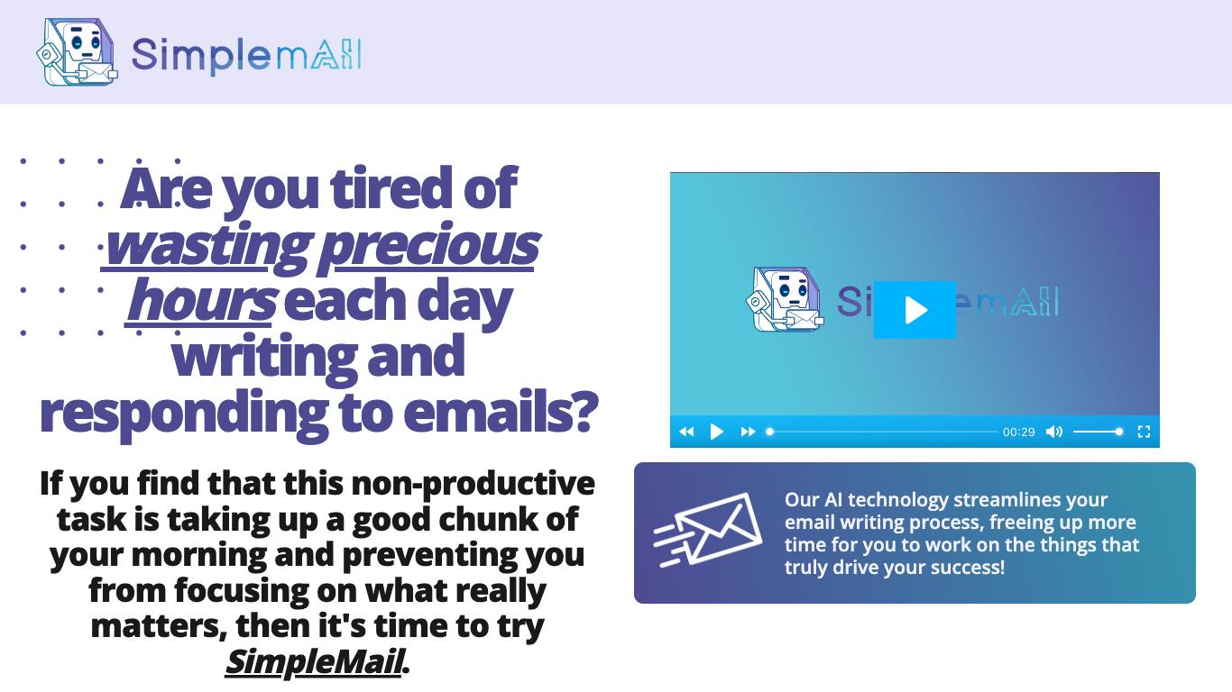 SimpleMail - Trending AI tool for Email writing and best alternatives