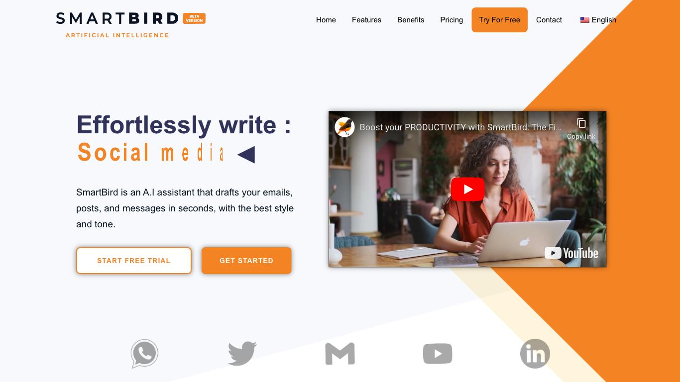 SmartBird - Trending AI tool for Email writing and best alternatives