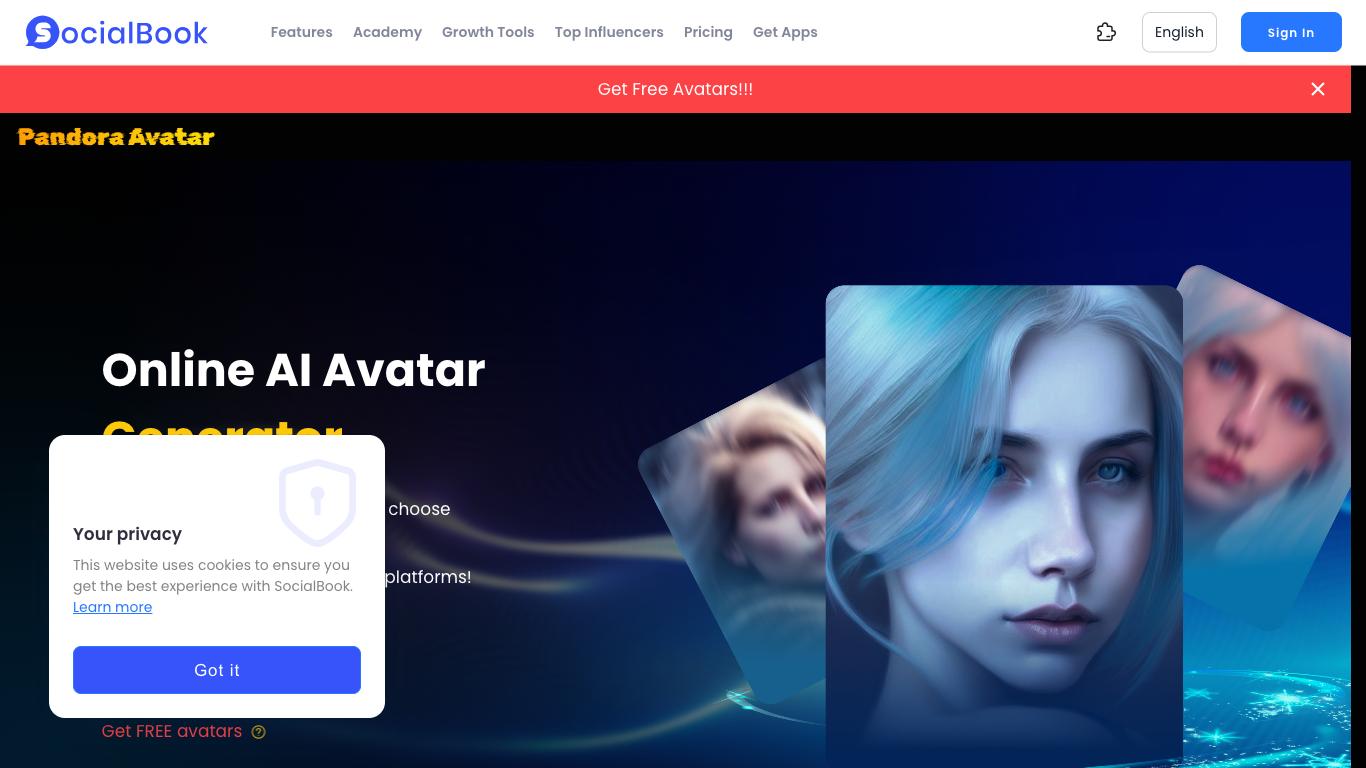 Pandora Avatars - Trending AI tool for Avatars and best alternatives