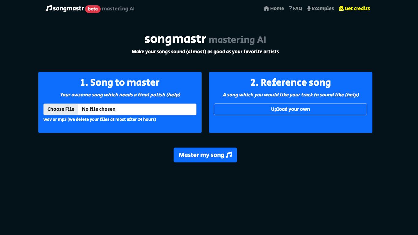 Songmastr - Trending AI tool for Music creation and best alternatives