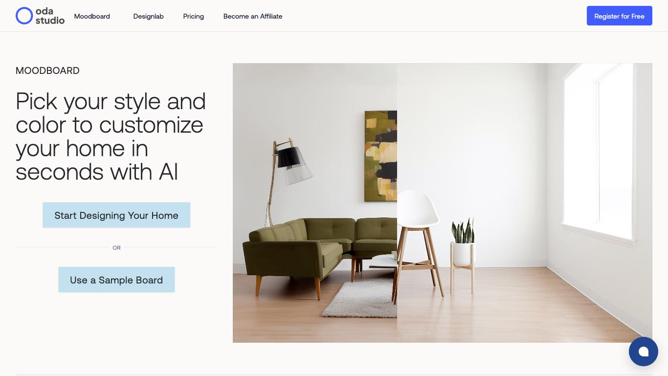 Oda Studio - Trending AI tool for Interior design and best alternatives