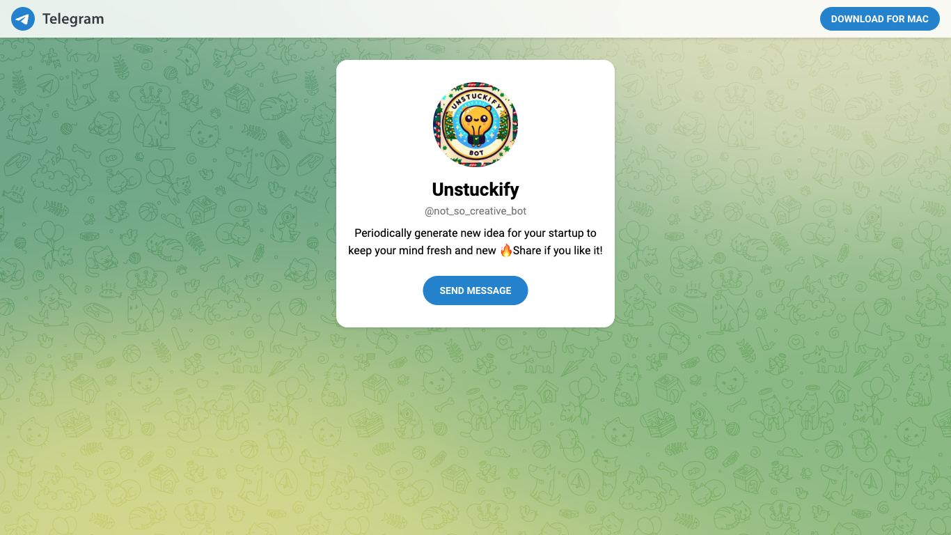 Unstuckify - Trending AI tool for Startup ideas and best alternatives