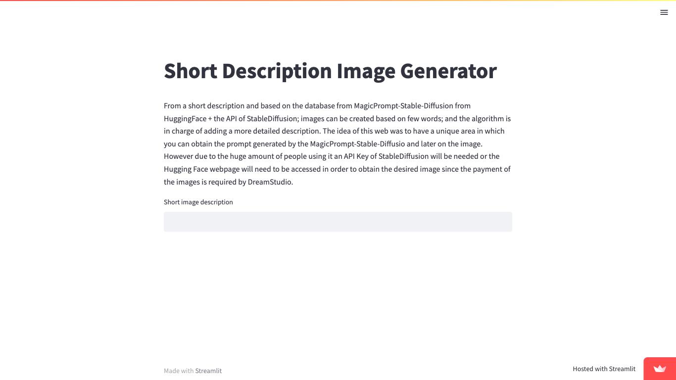 Short Description Image Generator - Trending AI tool for Image generation and best alternatives
