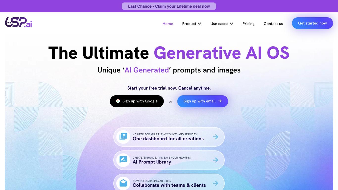 USP - Trending AI tool for Image generation and best alternatives