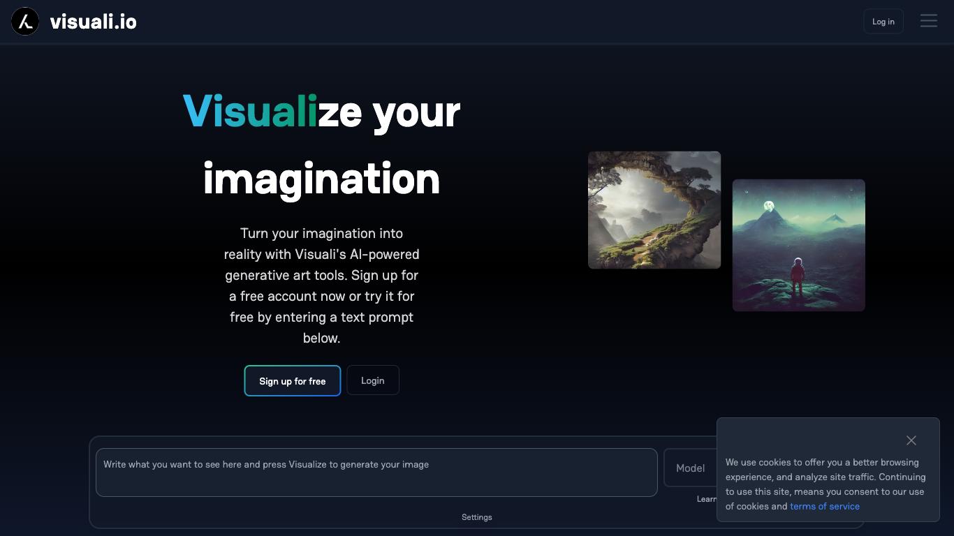 Visuali - Trending AI tool for Image generation and best alternatives