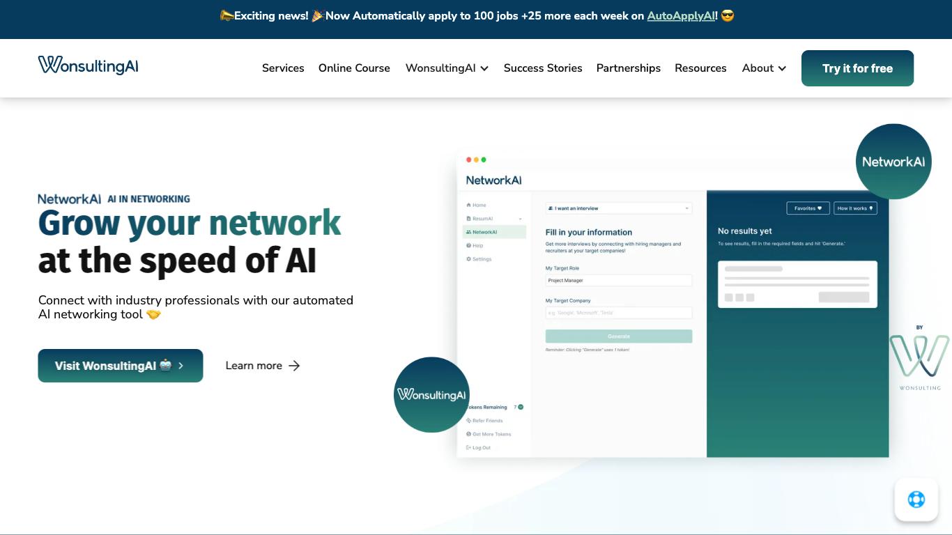 NetworkAI - Trending AI tool for Job search and best alternatives