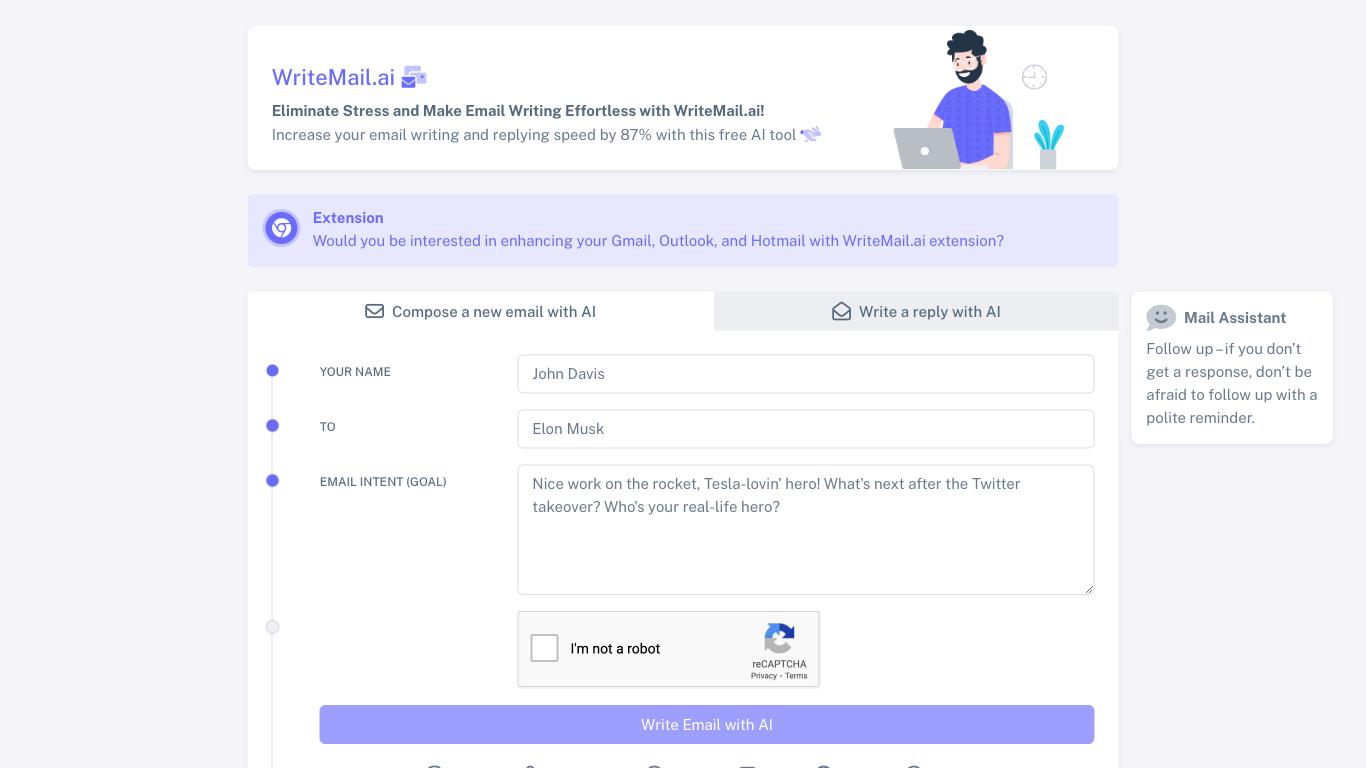 Writemail - Trending AI tool for Email writing and best alternatives