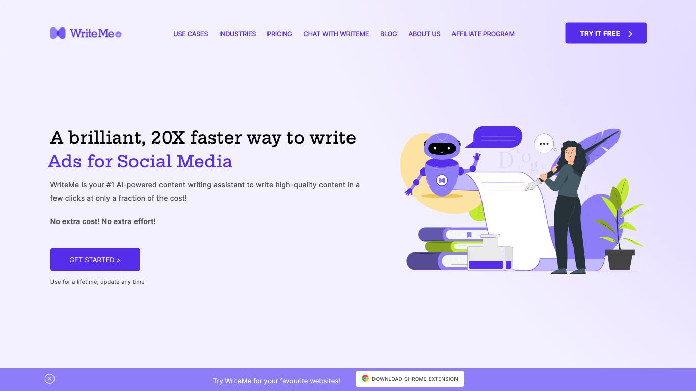 WriteMe - Trending AI tool for Content generation and best alternatives