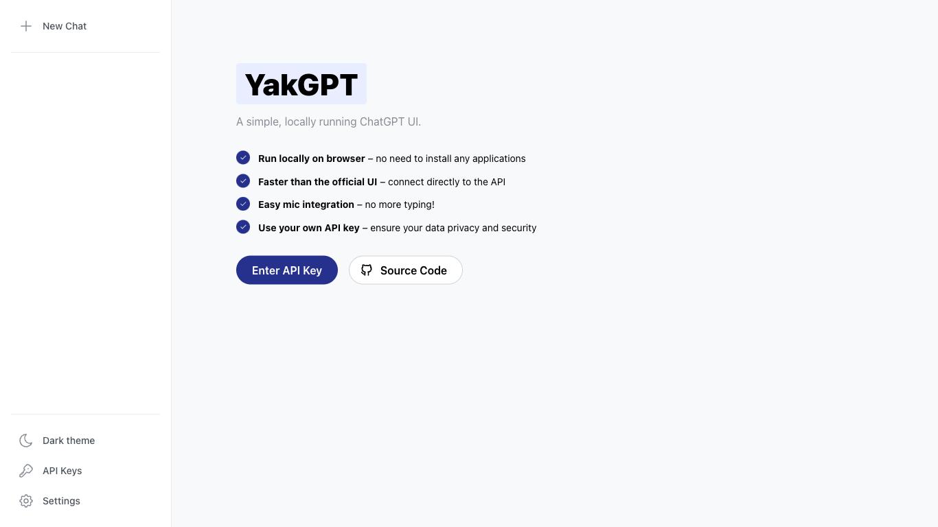 YakGPT - Trending AI tool for ChatGPT and best alternatives